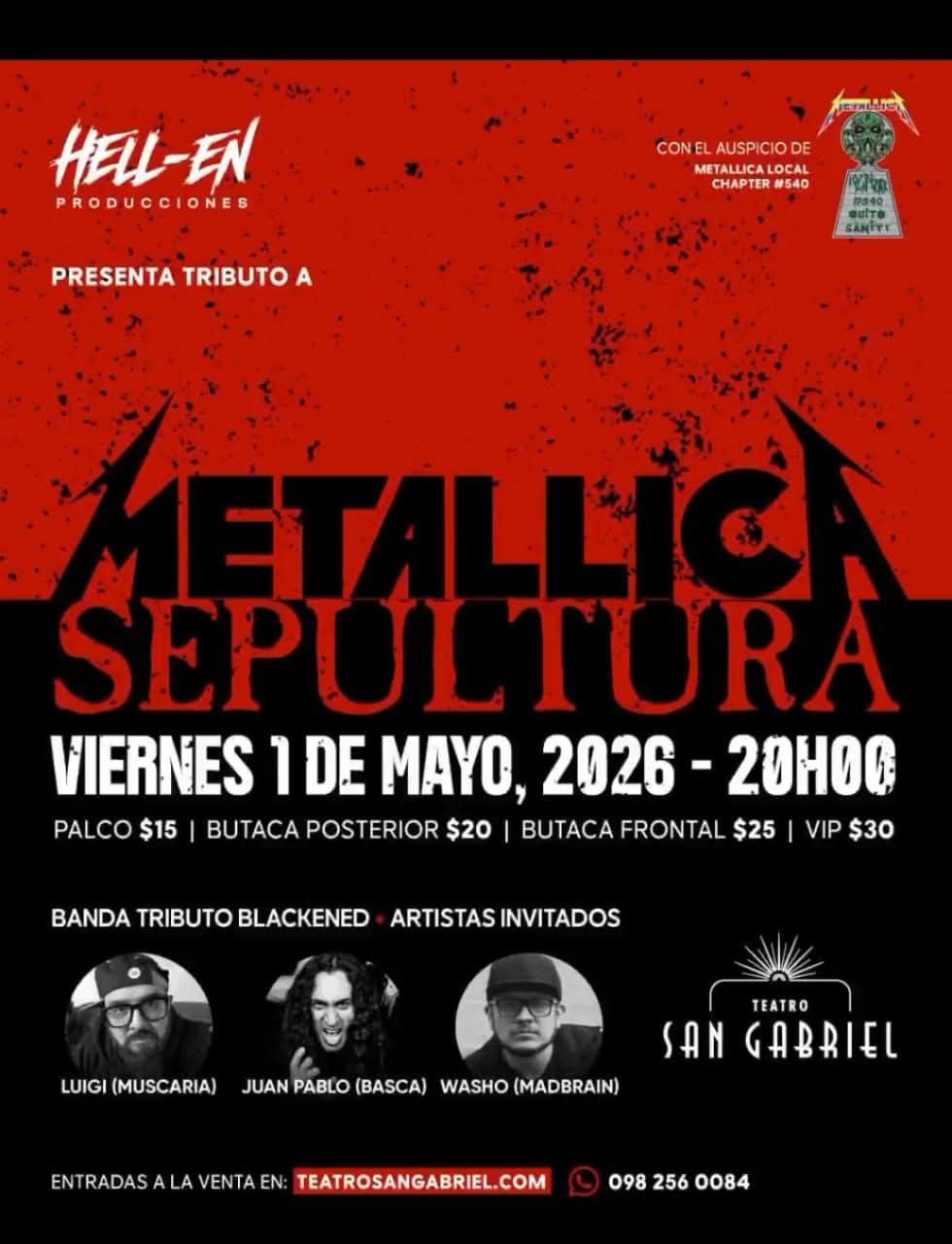 tributo metallica sepultura quito